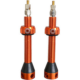 Tubeless-Ventile Aluminium orange