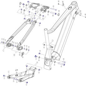 Bolzenkit inkl. Federbeinbolzen f. Lhasa E ab MY20