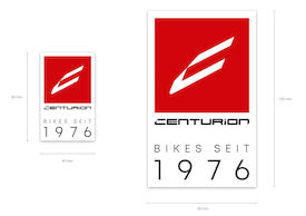 Aufkleber CENTURION "Bikes Seit 1976" 