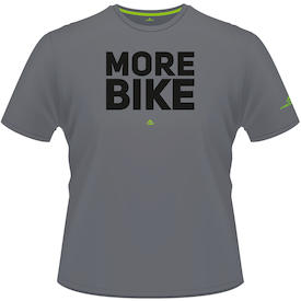 T-Shirt MORE BIKE Edition Herren grau