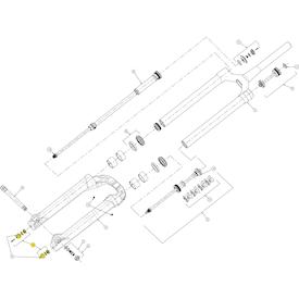 Zugstufeneinstellknopf & Luftkappe für Mezzer Pro