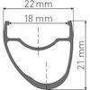 Felge RR 411 Asymmetric Disc 28"/700C