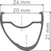 Felge RR 421 Asymmetric Disc 28"/700C