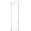 Speiche Aerolite 2.0 / 2.3 / 0.9 VE20 silber