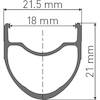 Laufrad PR 1400 Dicut Oxic Clincher 21 mm