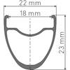 Laufrad PR 1600 Spline Disc 23 mm